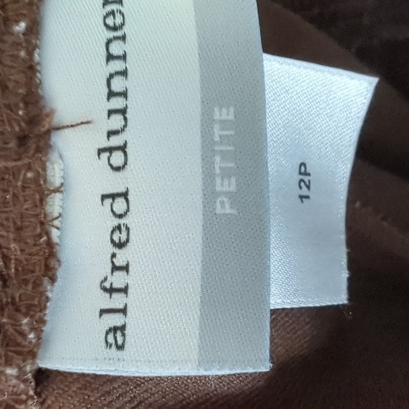 Alfred Dunner Women's Dark Brown Dress Pants 12P - Picture 3 of 4